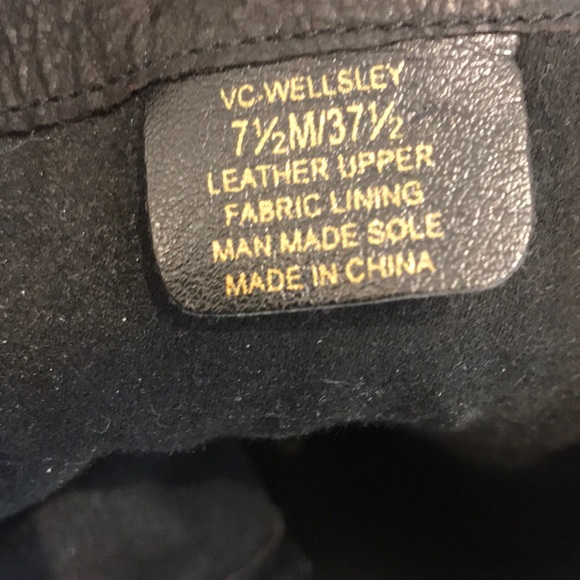 Vince Camuto Black Leather Boots - Picture 9 of 9